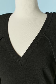 Black sleeveless cocktail dress with cape GIVENCHY