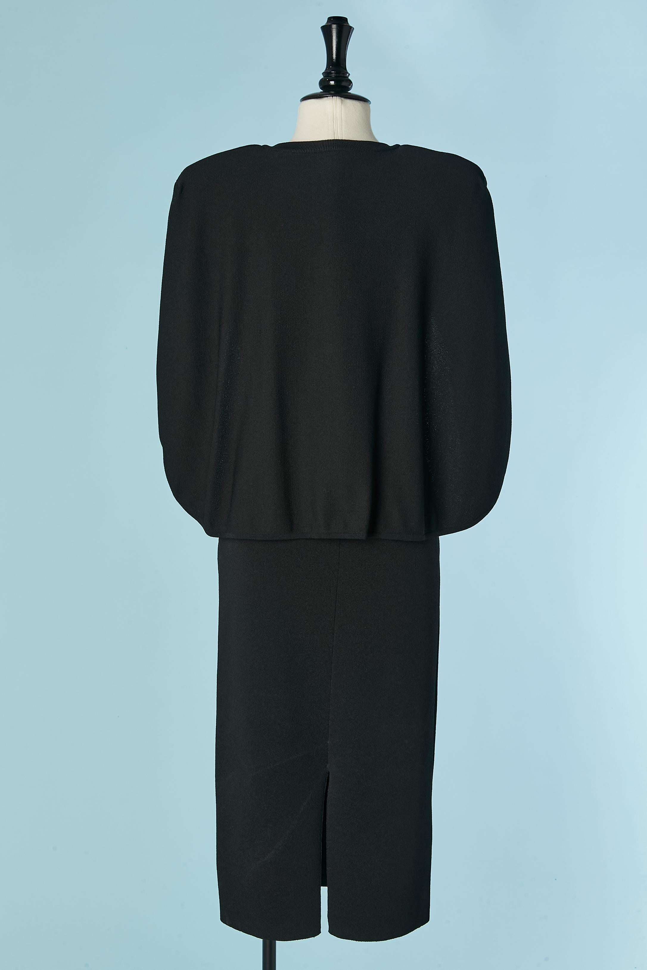 Schwarzes ärmelloses Cocktailkleid mit Kapuze GIVENCHY im Angebot 2