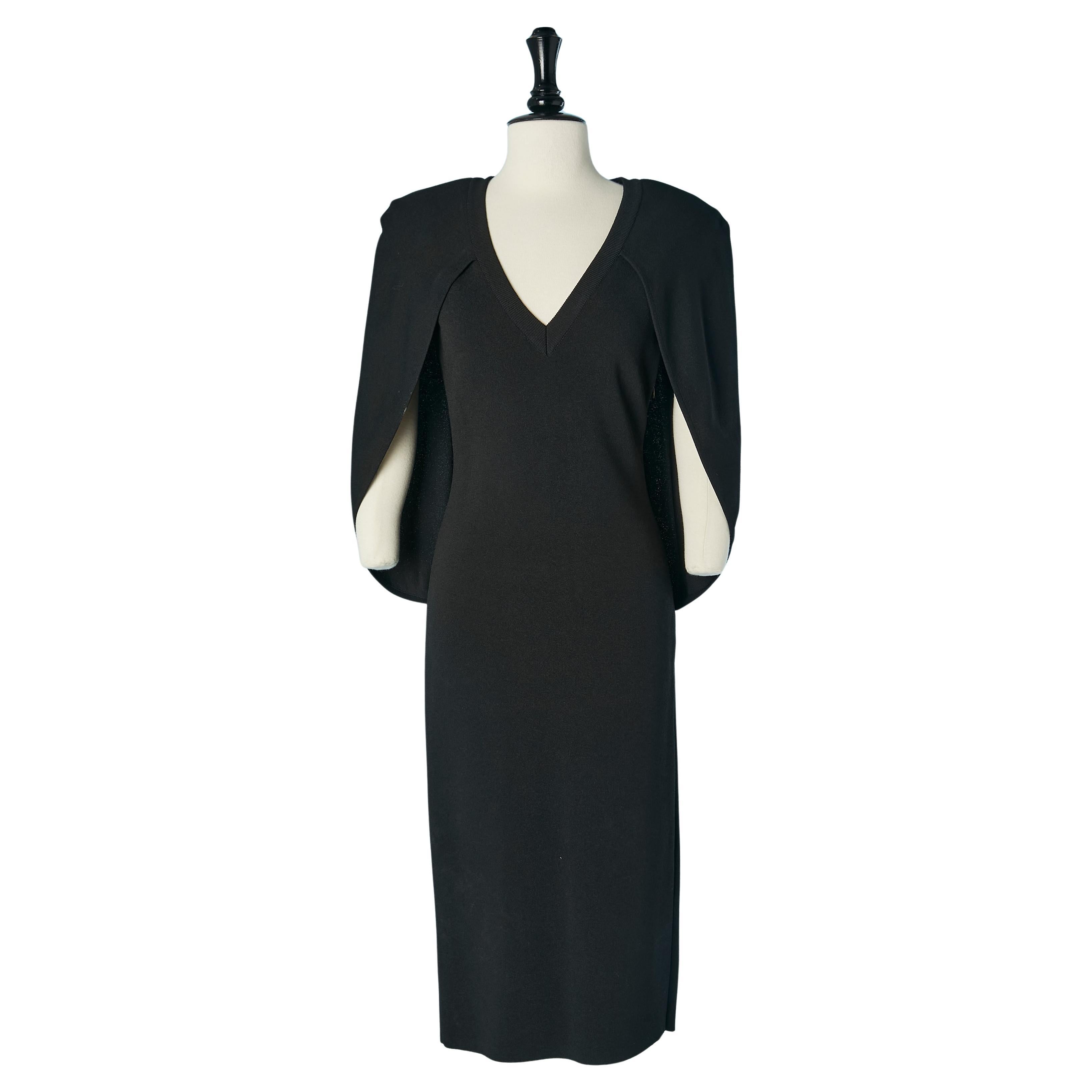 Schwarzes ärmelloses Cocktailkleid mit Kapuze GIVENCHY