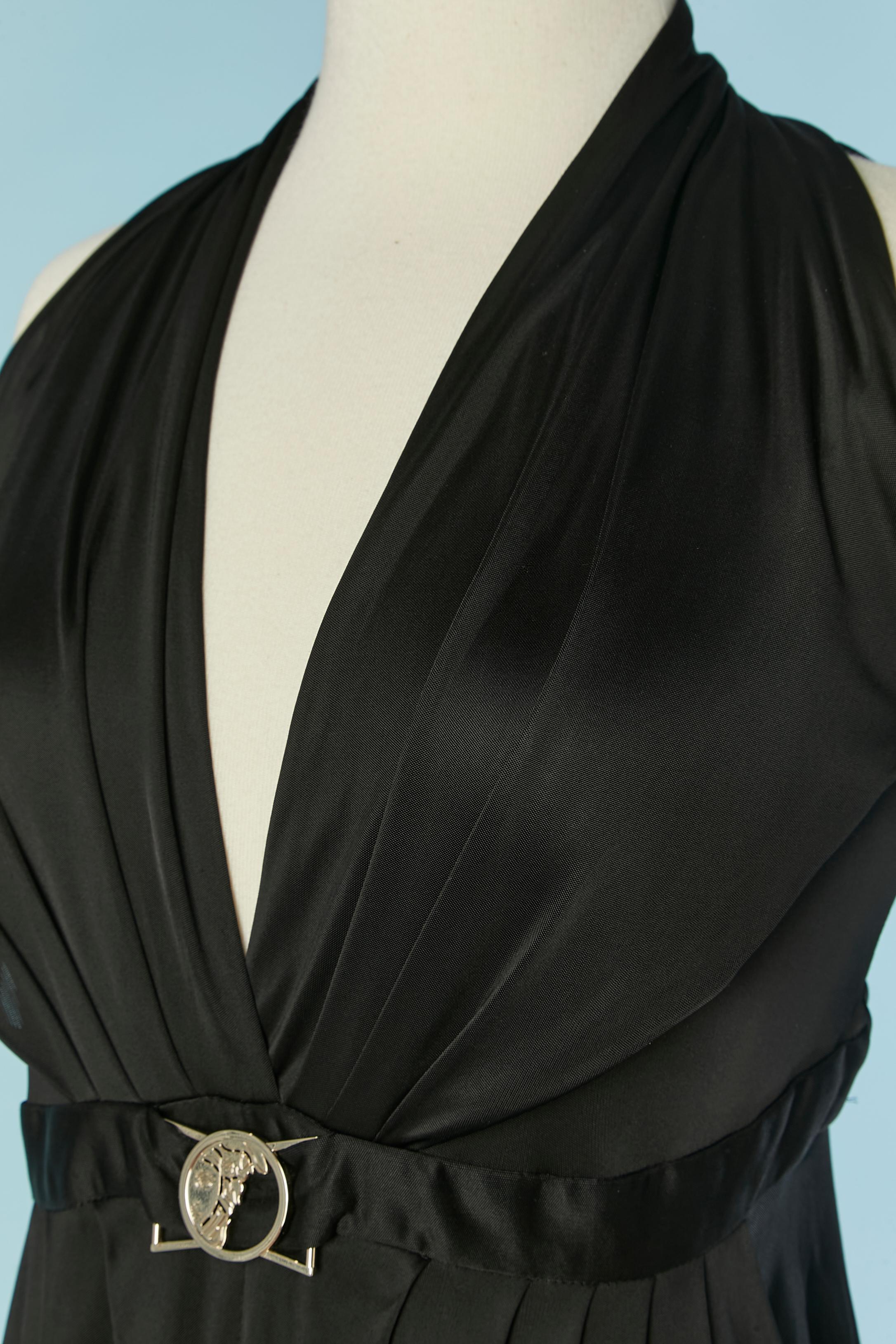 Vestido de noche negro sin mangas VERSACE COLLECTION Negro en venta