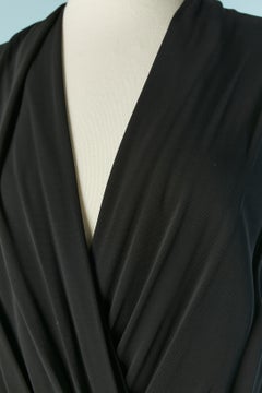 Black sleeveless jersey dress Lanvin by Alber Elbaz