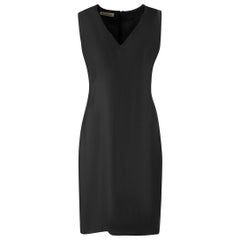 Black Sleeveless Knee Shift Dress Size M