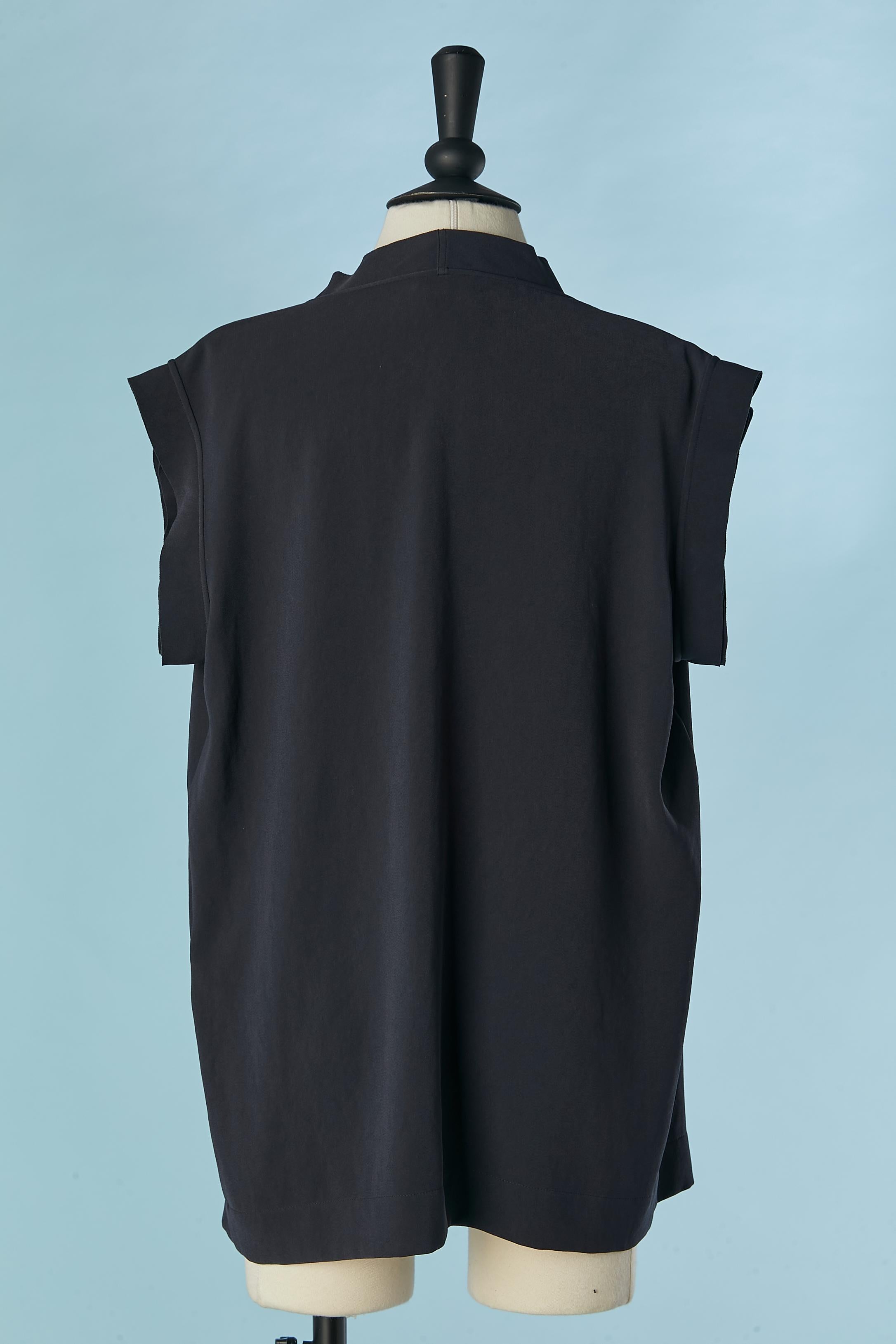 Black sleeveless top Lanvin by Alber Elbaz  For Sale 1