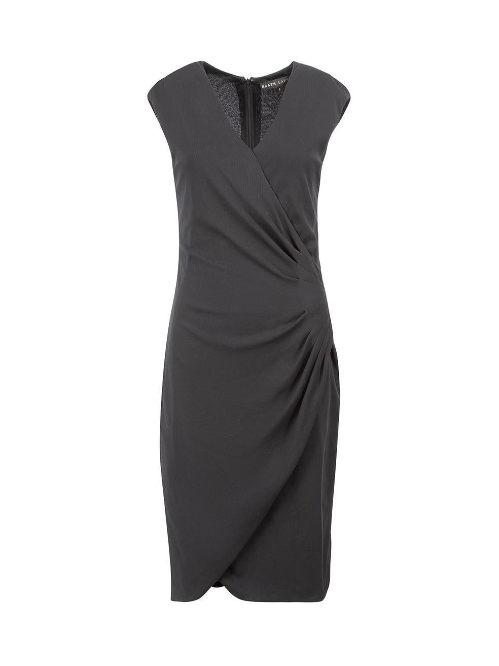 Black Sleeveless V-Neck Dress Size XS