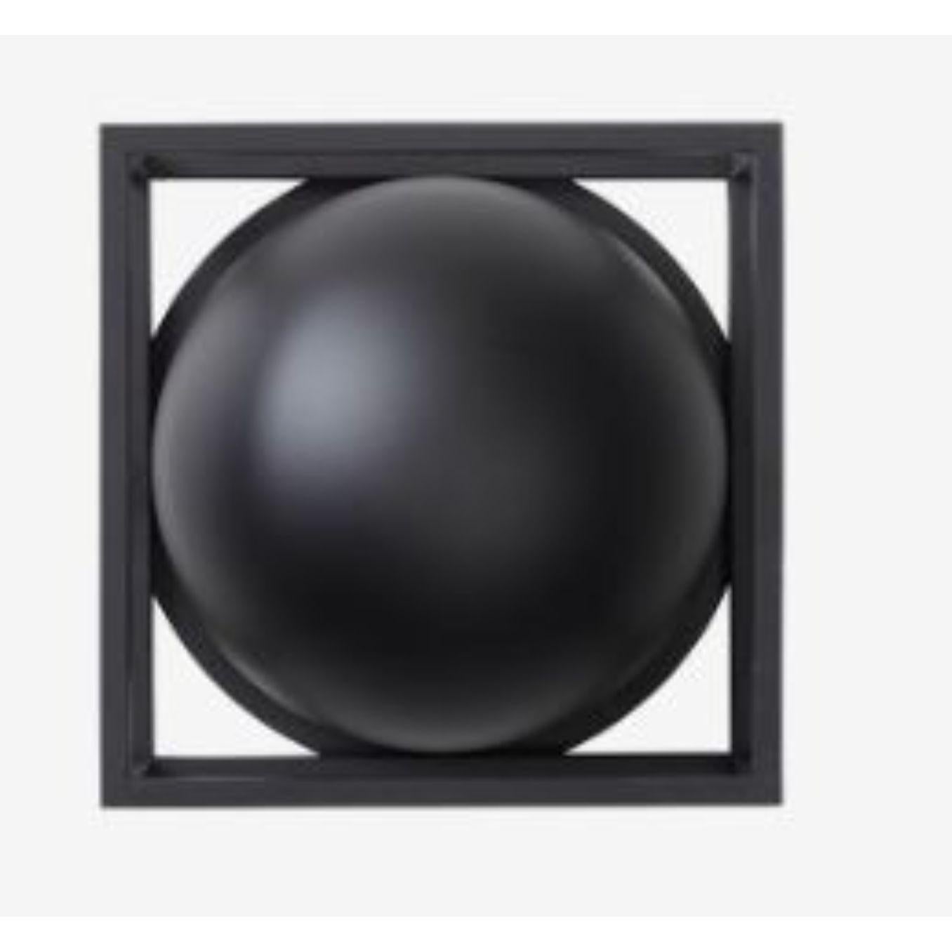 Danish Black Small Centerpiece Kubus Bowl by Lassen For Sale