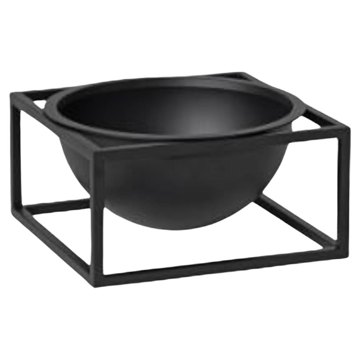Black Small Centerpiece Kubus Bowl by Lassen