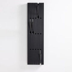 Black Small Wall-Mounted "Piano" Coat Rack, Patrick Séha