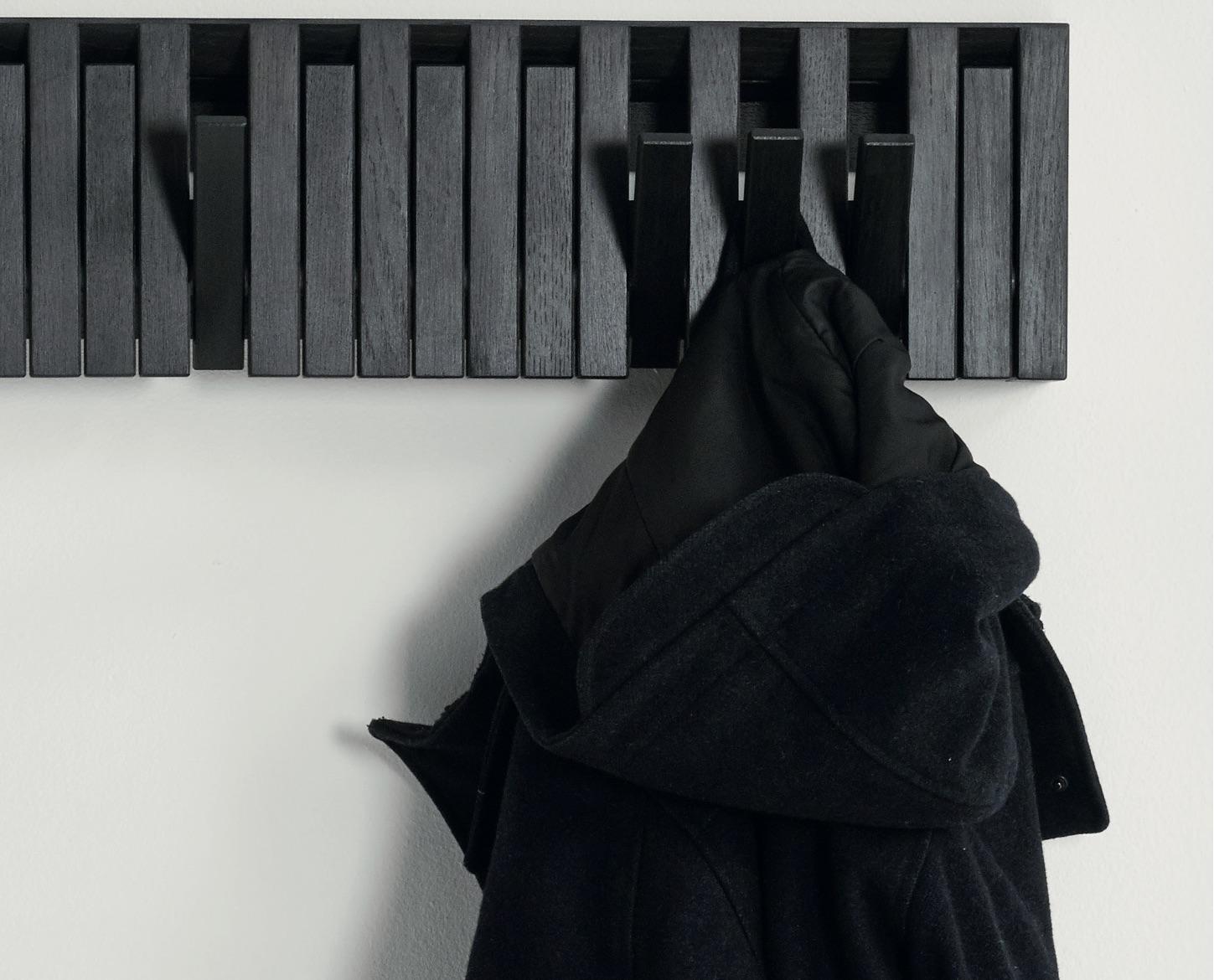 Contemporary Black Small Wall-Mounted 