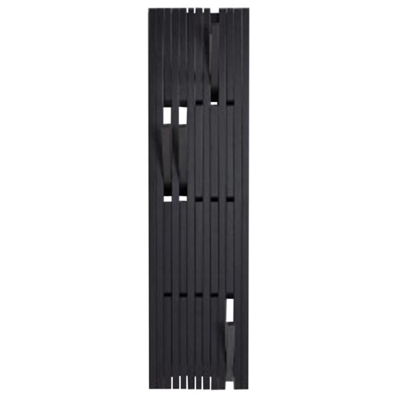 Black Small Wall-Mounted "Piano" Coat Rack, Patrick Séha For Sale