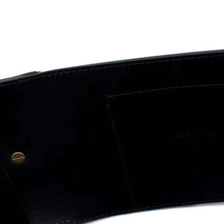 Black Smooth Leather Deep Saddle Belt - Size 75 For Sale 5
