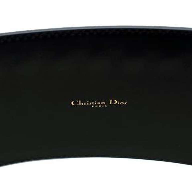 Black Smooth Leather Deep Saddle Belt - Size 75 For Sale 3