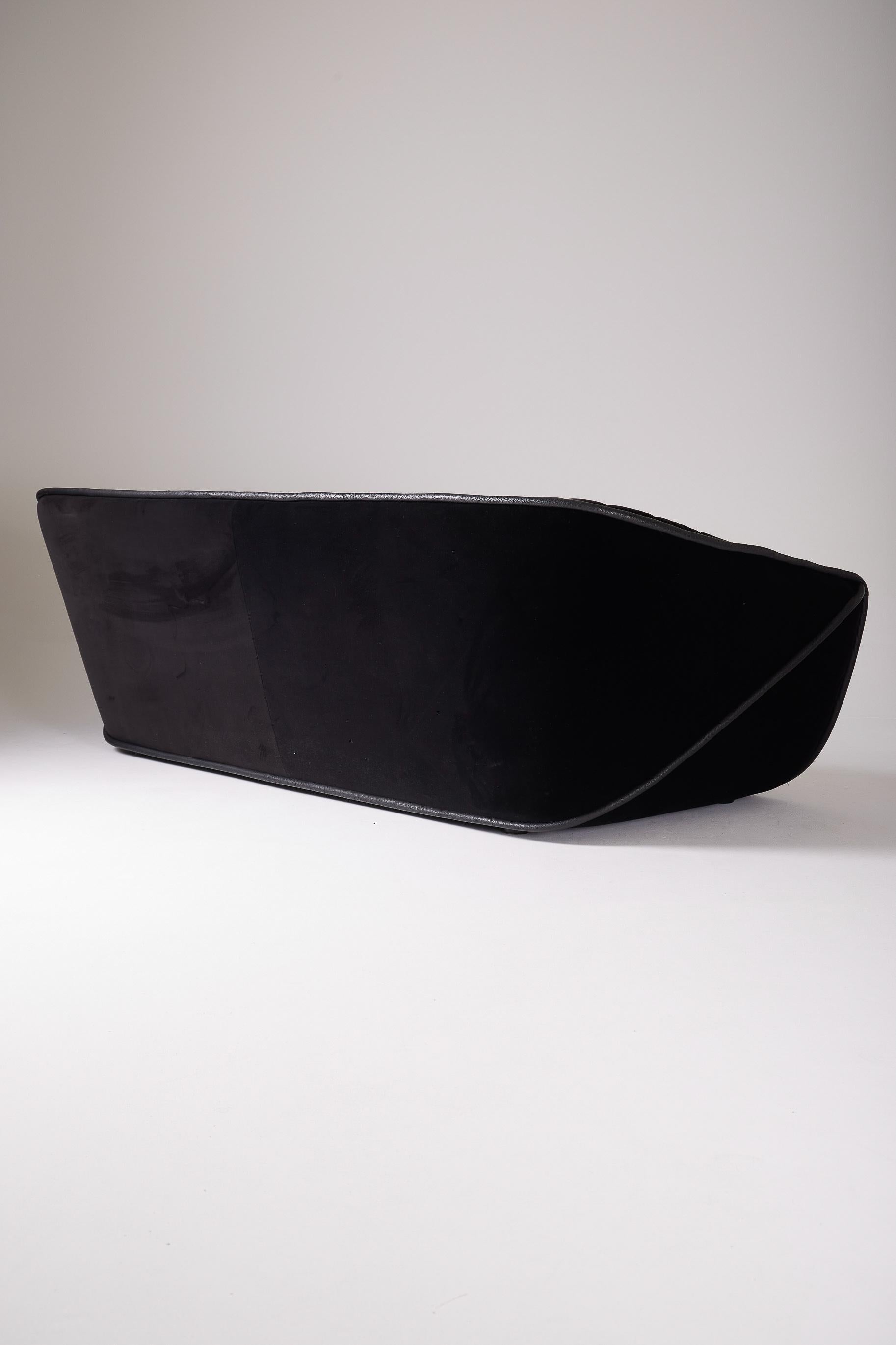 Black sofa by Cédric Ragot For Sale 5