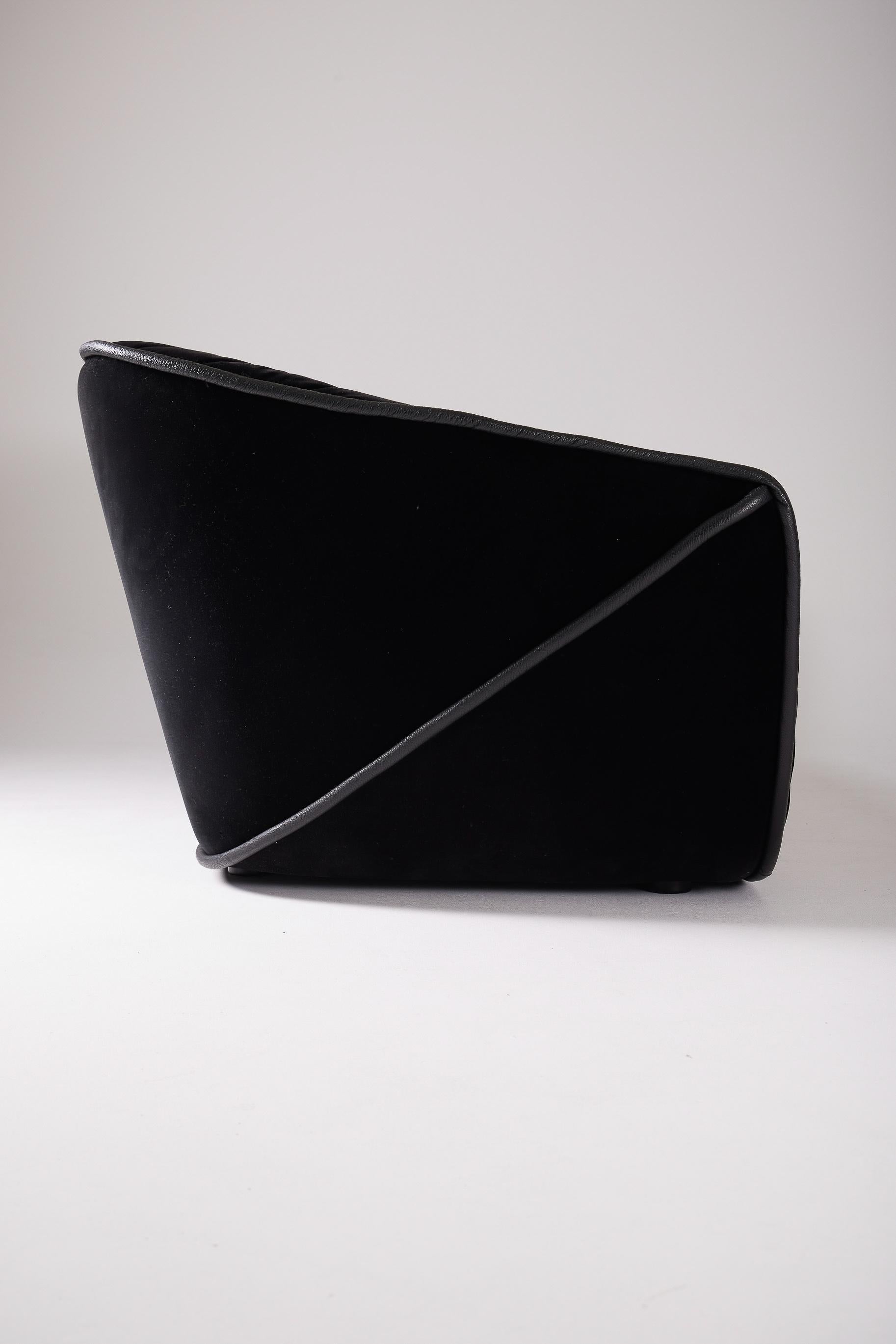  Black sofa by Cédric Ragot For Sale 6