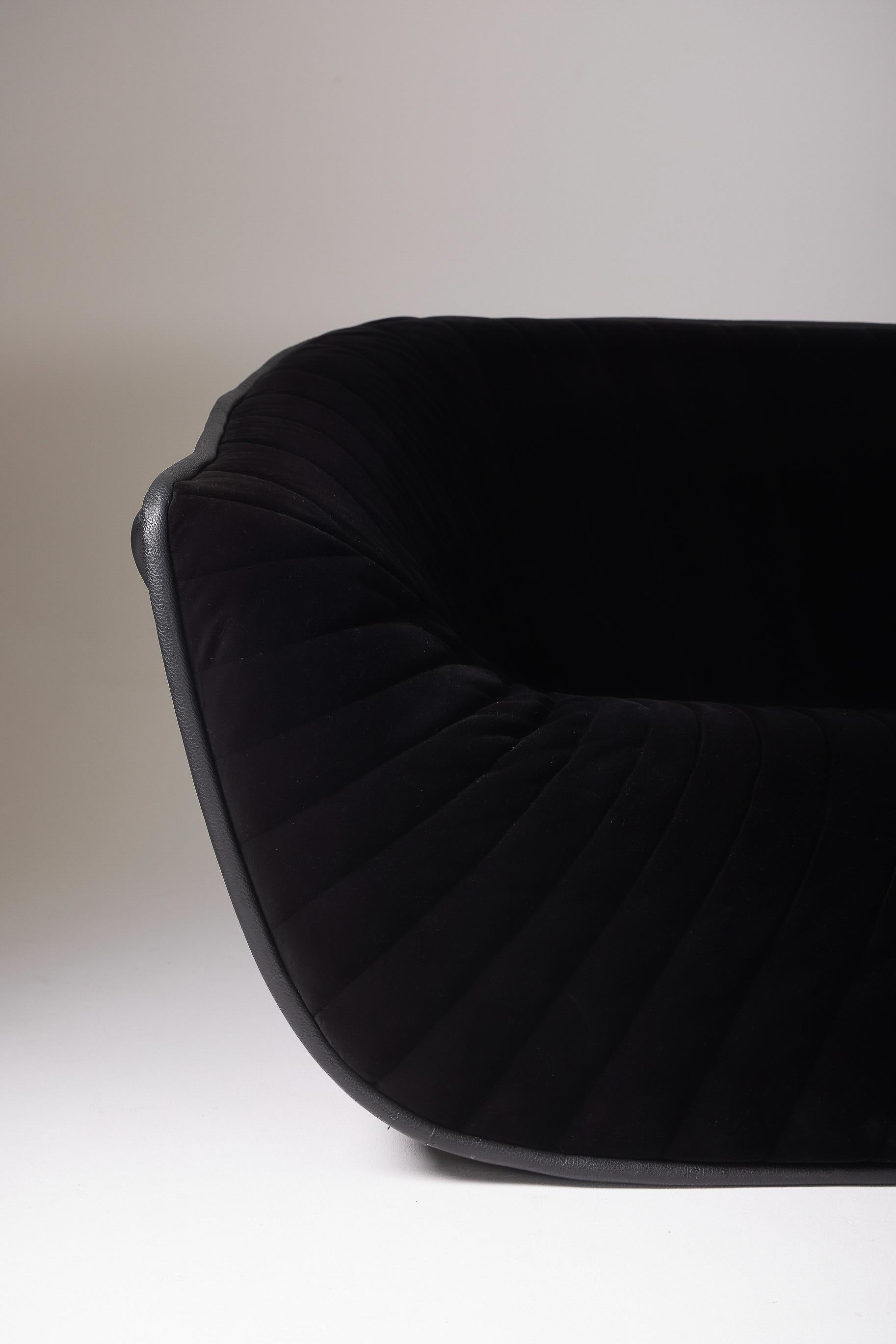  Black sofa by Cédric Ragot For Sale 10