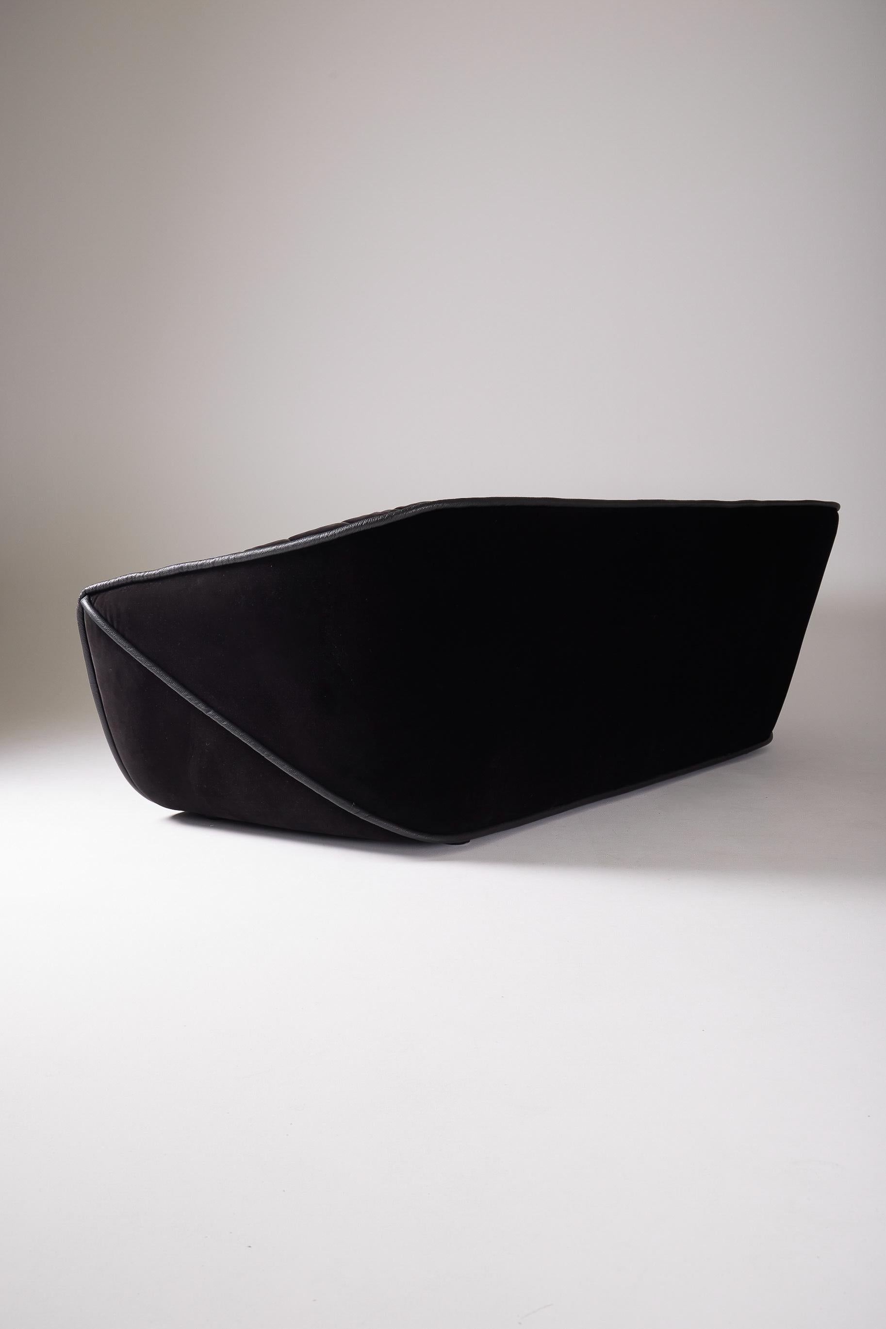  Black sofa by Cédric Ragot For Sale 3