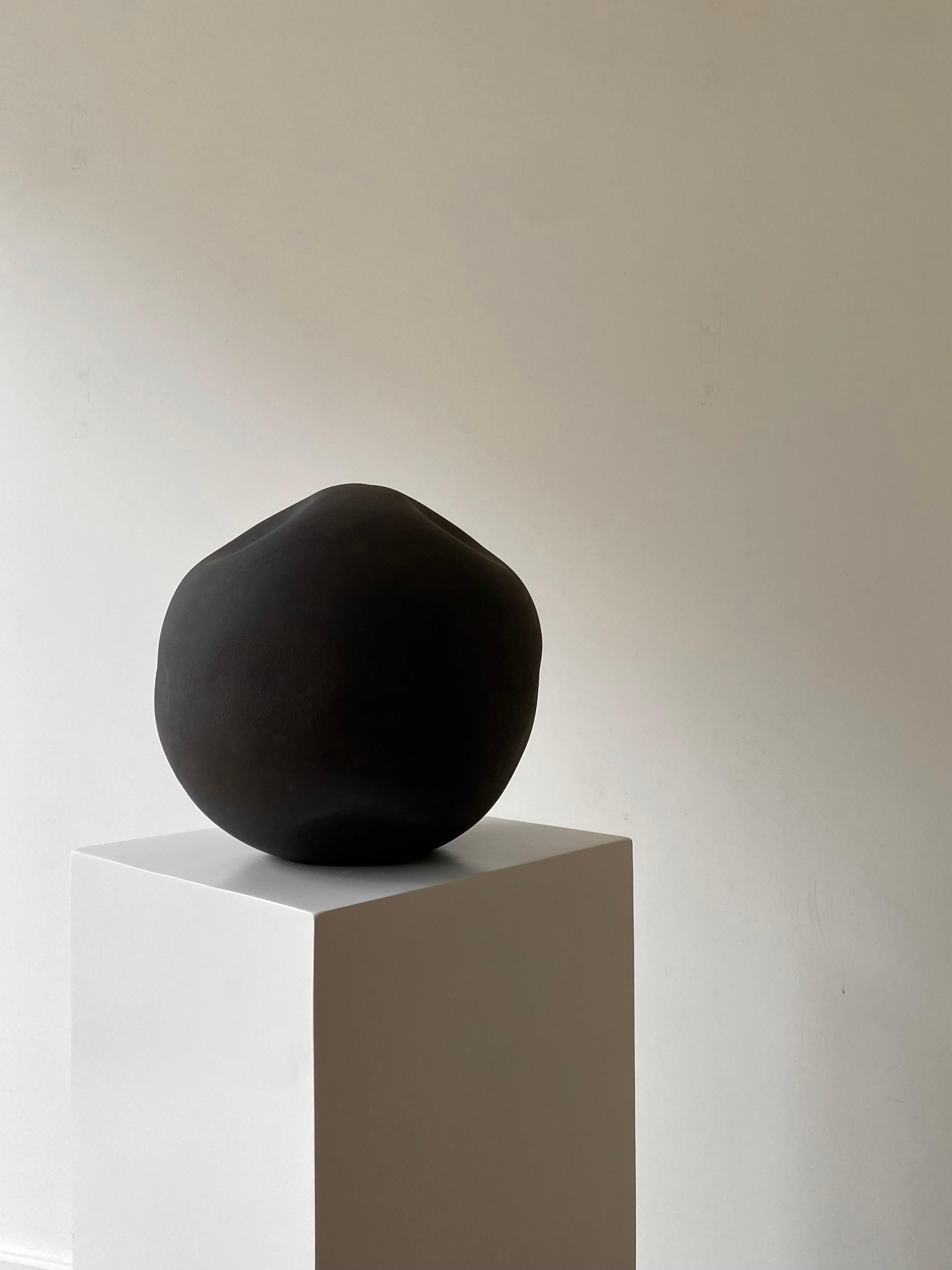 Modern Black Soft Moon by Laura Pasquino For Sale