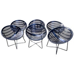 Black Solair Motel Lounge Chairs by Fabiano & Panzini, Six Available