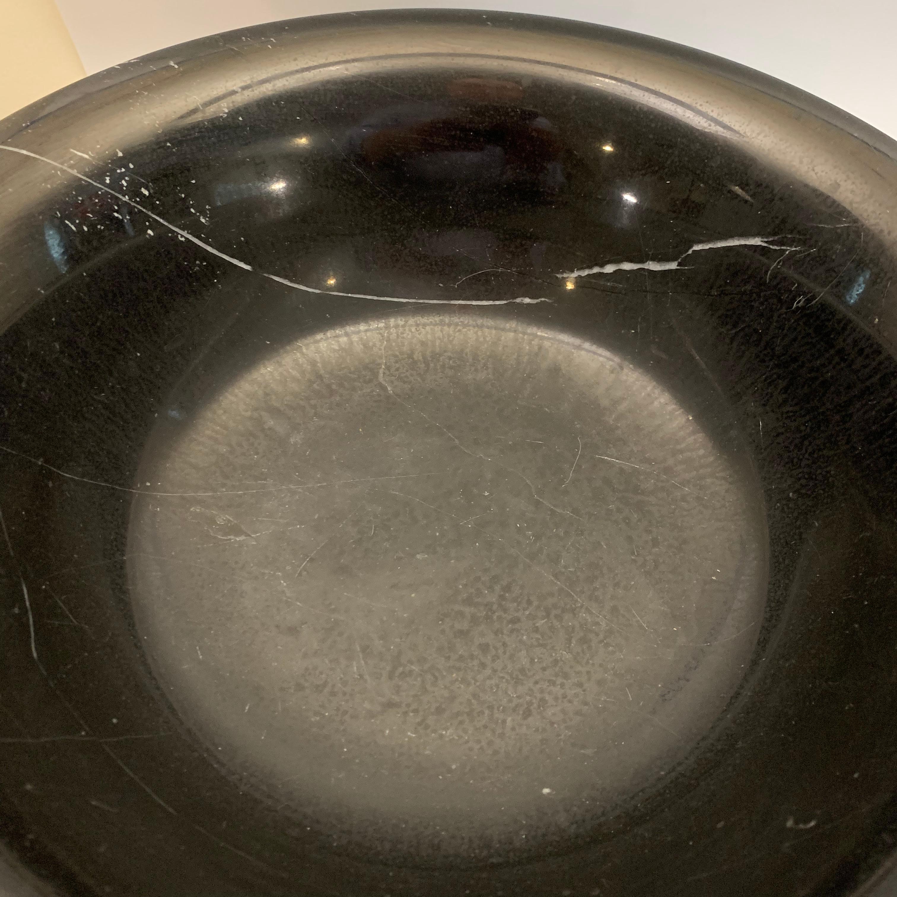 Black Solid Marble Bowl Centerpiece 6