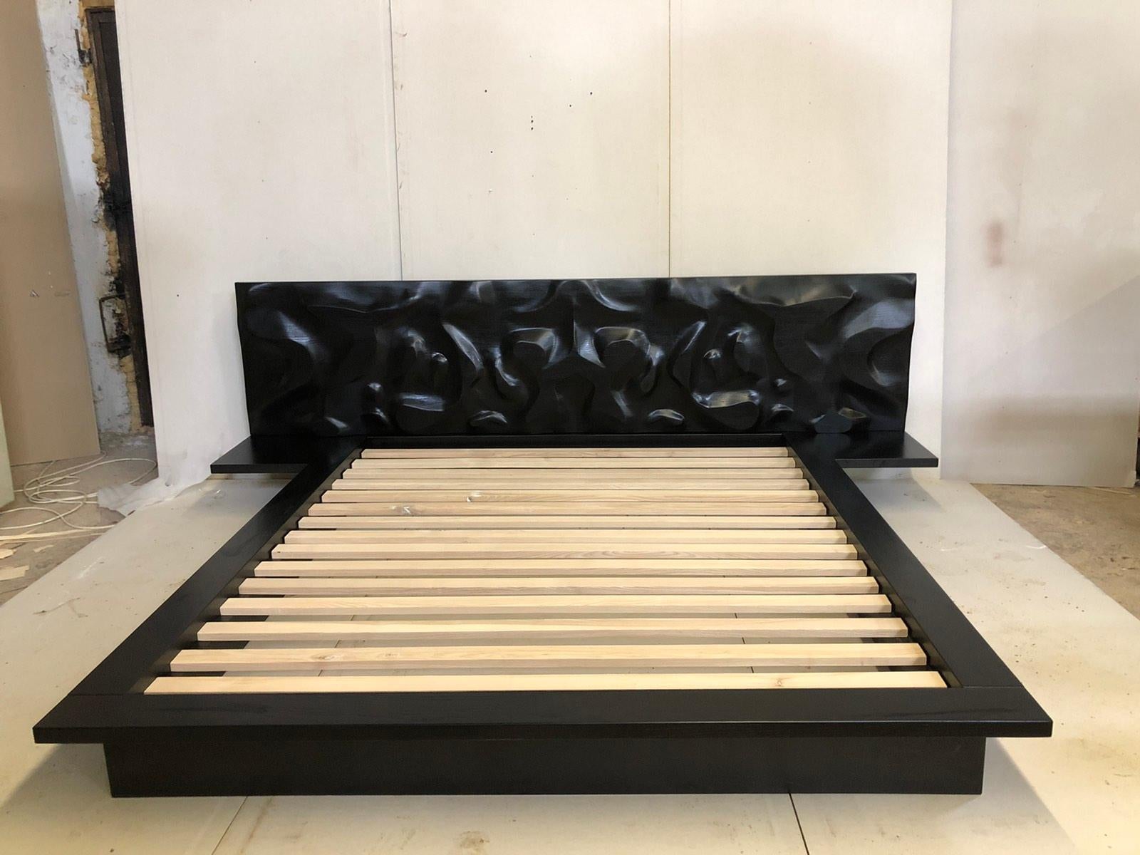 Black Solid Wood Grafton Bedframe For Sale 2