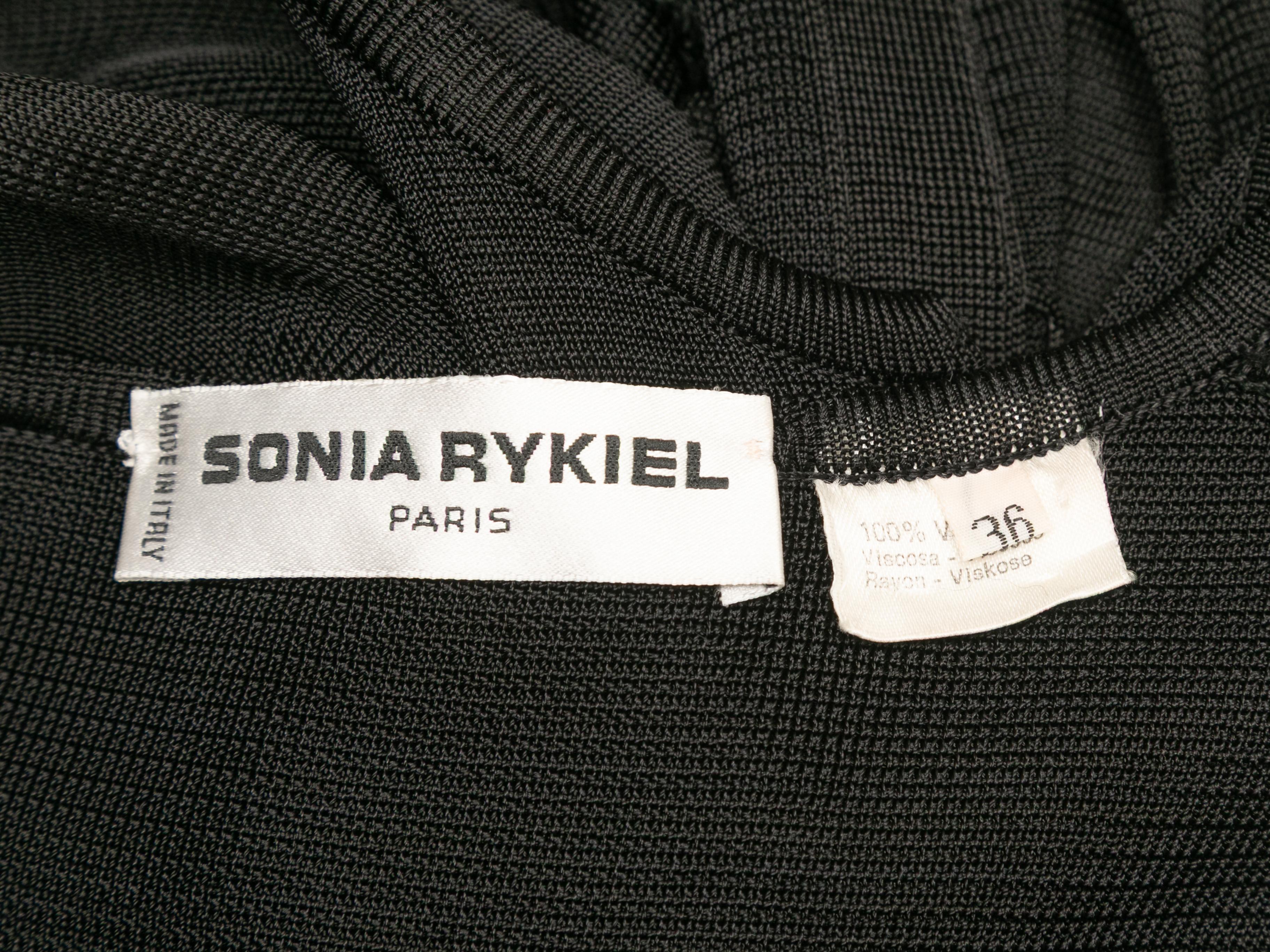 Vestito cardigan nero impreziosito Sonia Rykiel taglia FR 36 In condizioni buone in vendita a New York, NY