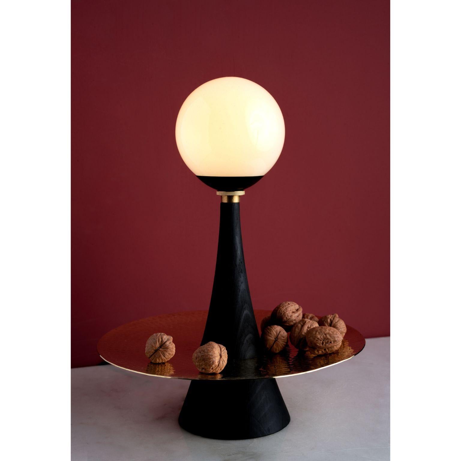 Post-Modern Black Sonic Table Lamp by Isabel Moncada For Sale