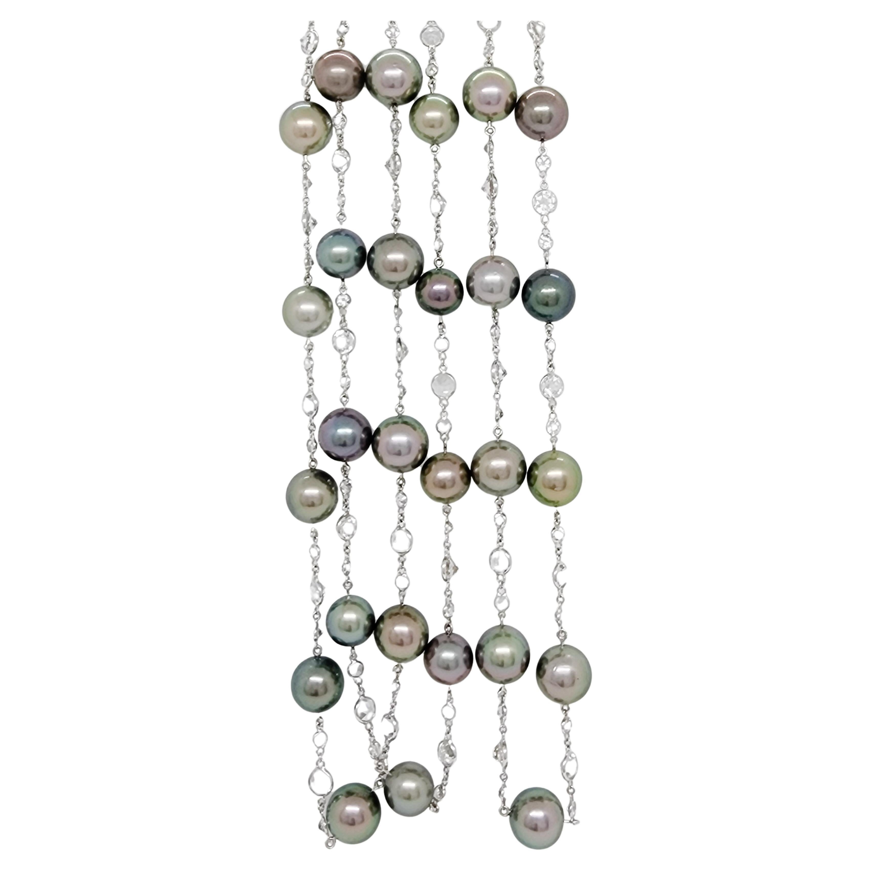 Bracciale Con Perle D'Acqua Dolce Qualità AAA+ E Cristallo - Argento 925, Lunghezza 18cm - PEARLS & COLORS