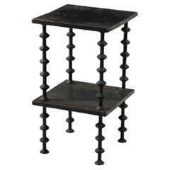 Black Spindle End Table, USA 1920's