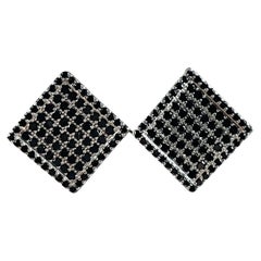 Black Spinel 14K Gold Plate over Sterling Earrings