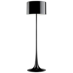 Black Spun Light F Floor Lamp by Sebastian Wrong for Flos, Italy
