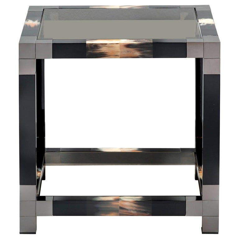 Black Square Side Table For Sale at 1stDibs