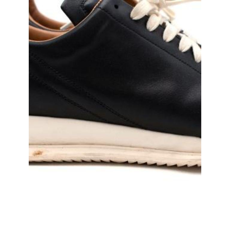 Black Square Toe Sneakers In Good Condition For Sale In London, GB