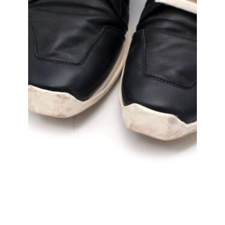 Black Square Toe Sneakers For Sale 1