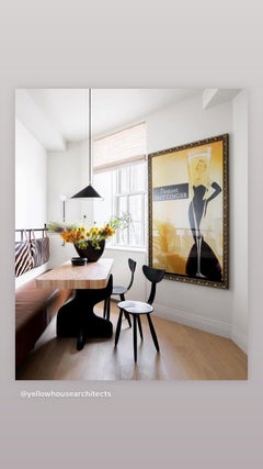 English Green Stained Ash Daiku Chair by Victoria Magniant