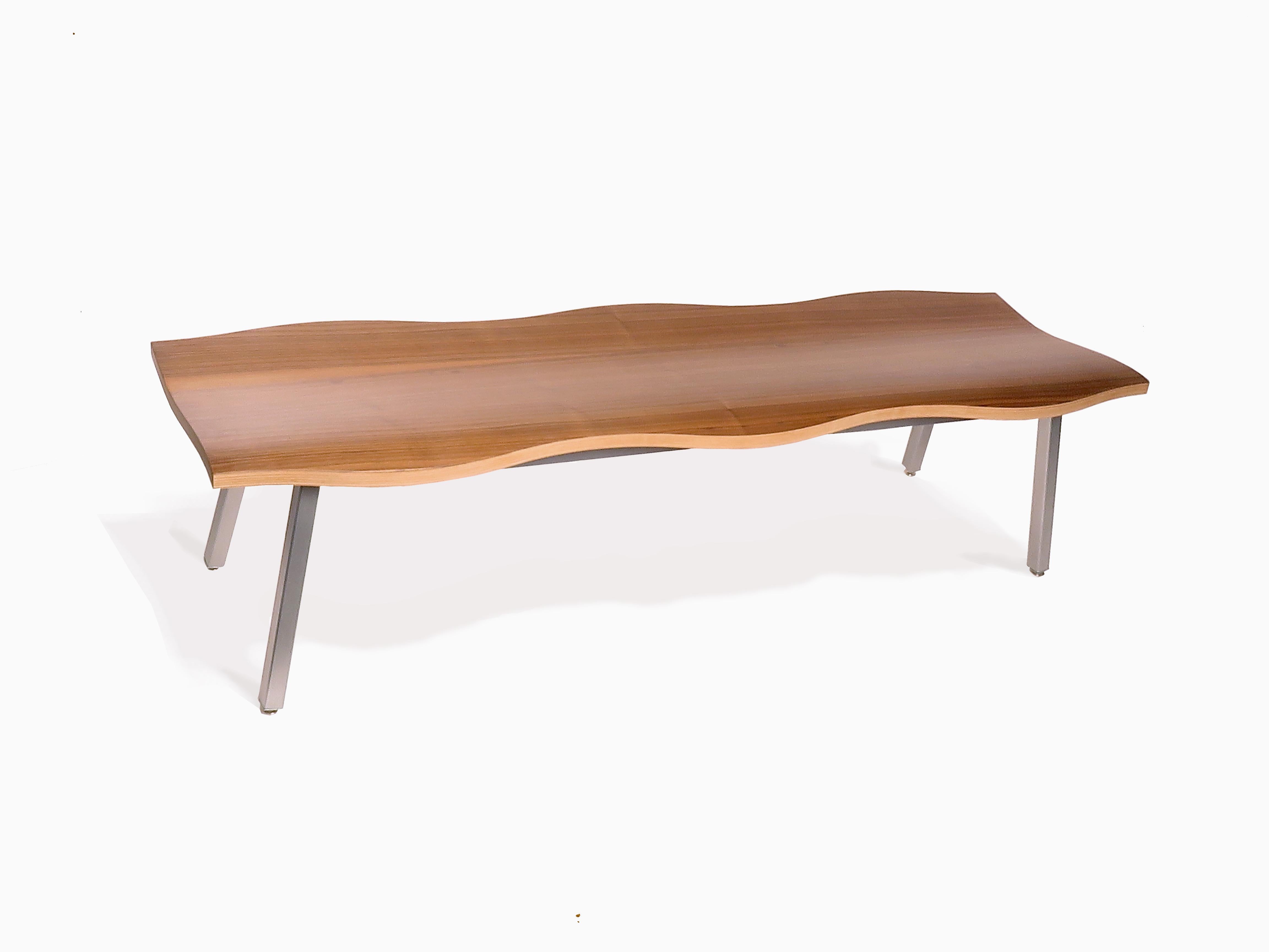Contemporary Black Stained Maple Three-Seat Bench by Peter Danko For Sale