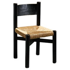 Chaise Meribel teintée noire, Charlotte Perriand, vers 1950
