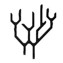 Black Stained Oak Ambroise Wall Coat Rack by HARTO