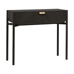 Black Stained Oak Marius Console Table by HARTO