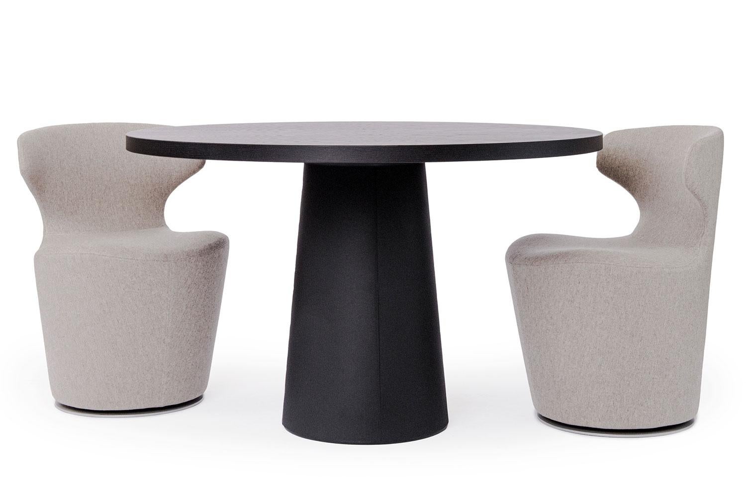 Black Container Classic Round Pedestal Dining Table, Moooi - Jetzt erhältlich (Italienisch) im Angebot