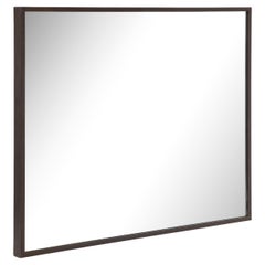 Black Stained Oak Wall Mirror, Contemporary