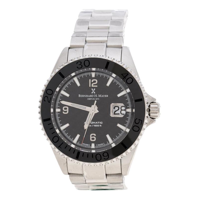 Black Stainless Steel Nauticus Austro Limited Edition Men's Wristwatch 45 mm