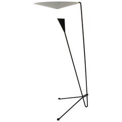 Black Standing Floor Lamp by Michel Buffet
