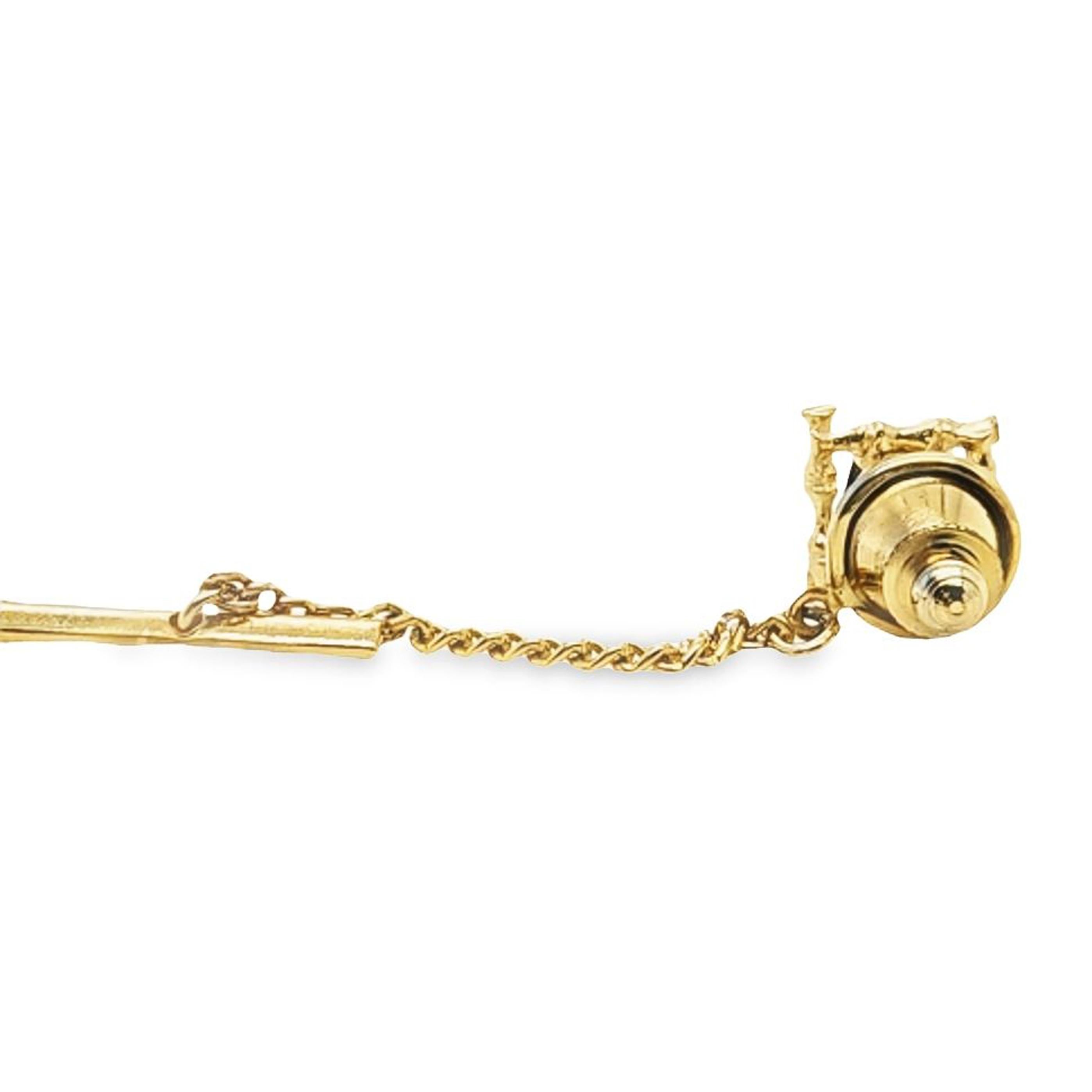 Black Star Cabochon Tie Tack For Sale 1