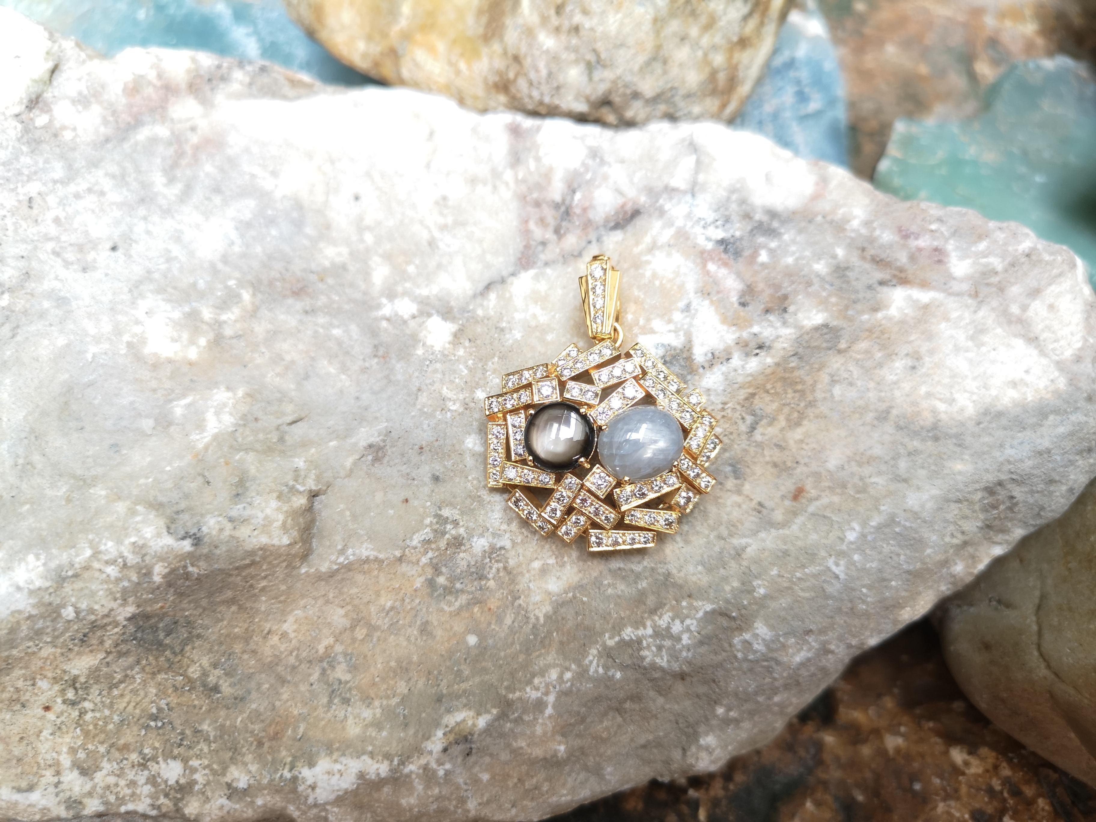 black star sapphire pendant