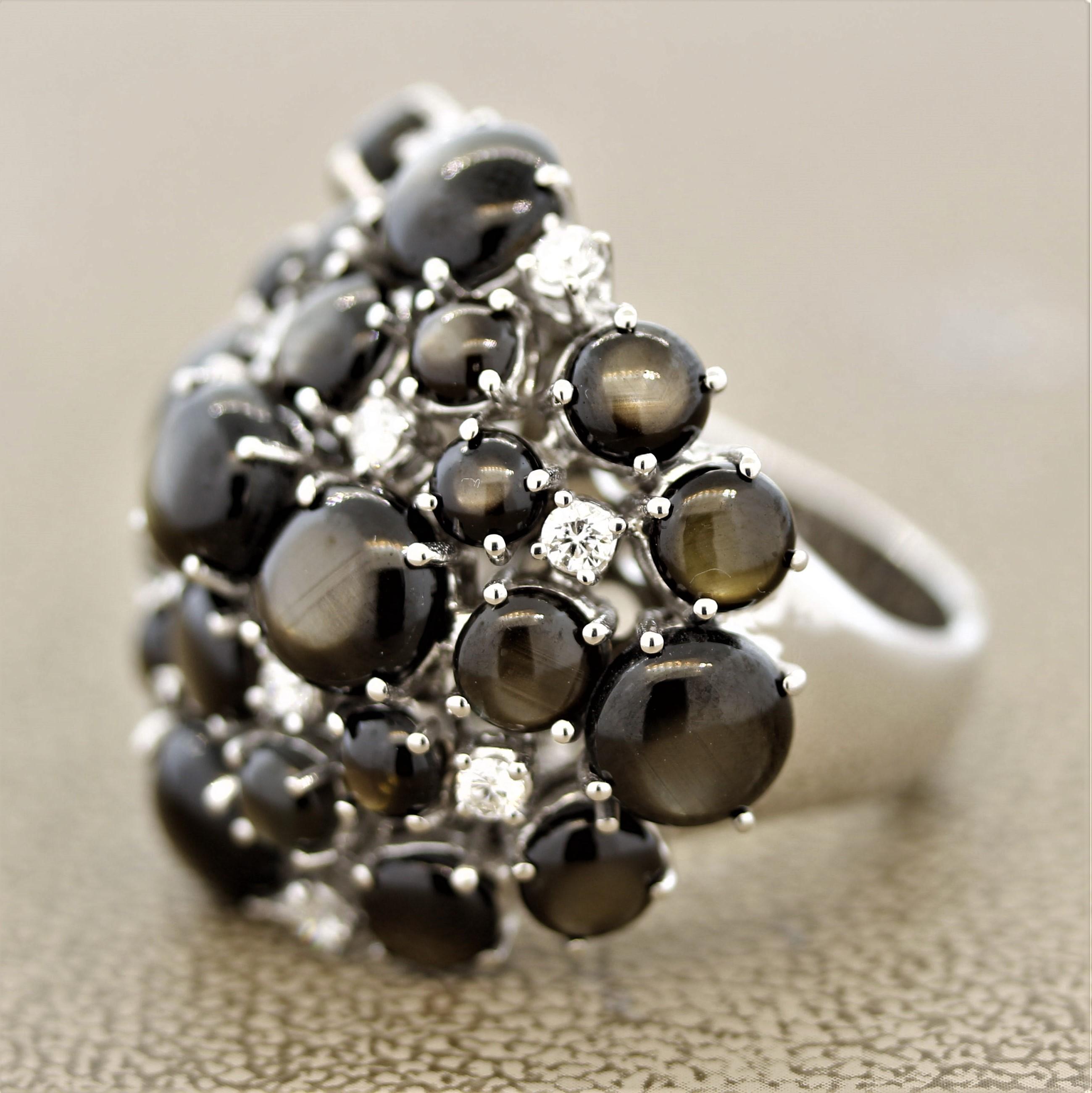black star sapphire ring