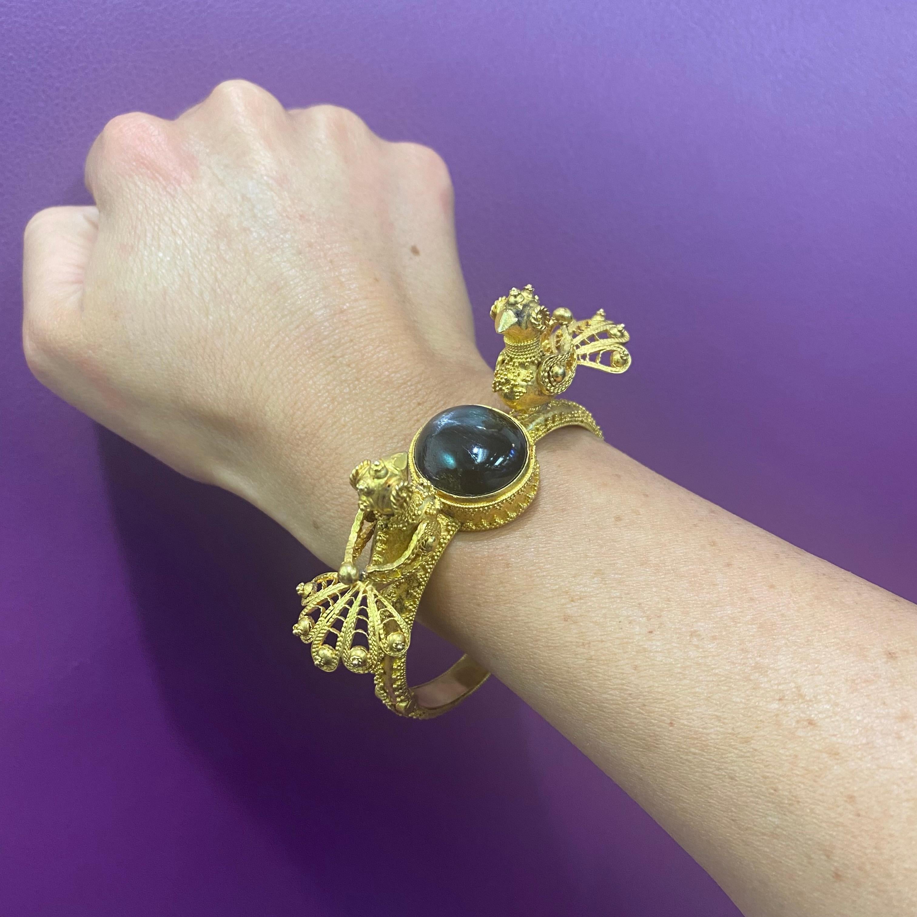 black star sapphire bracelet