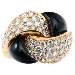 Black, Starr and Frost Onyx and Diamond Ring