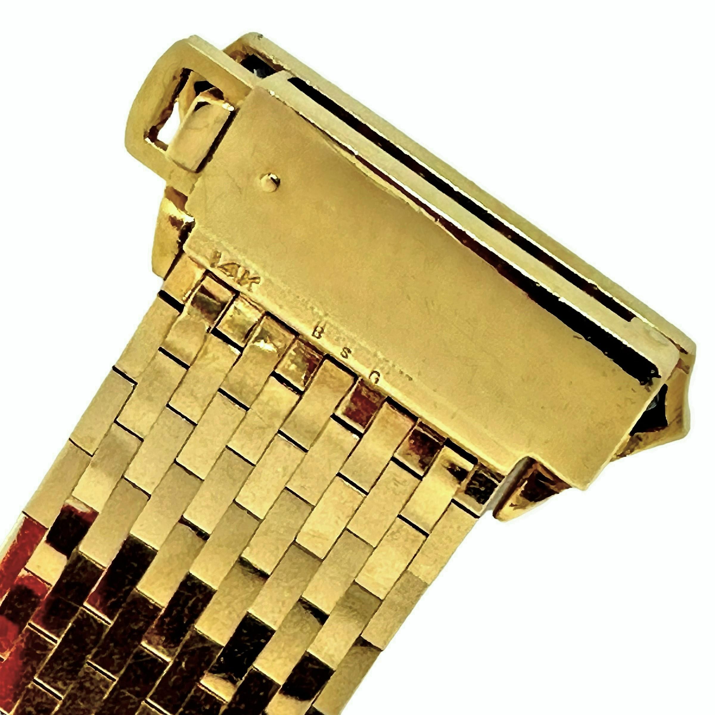 Black Starr und Gorham Retro-Schnallenarmband mit Saphiren und Diamant-Akzenten 2