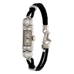 Black Starr & Frost 3.10 Carat Diamond Wristwatch