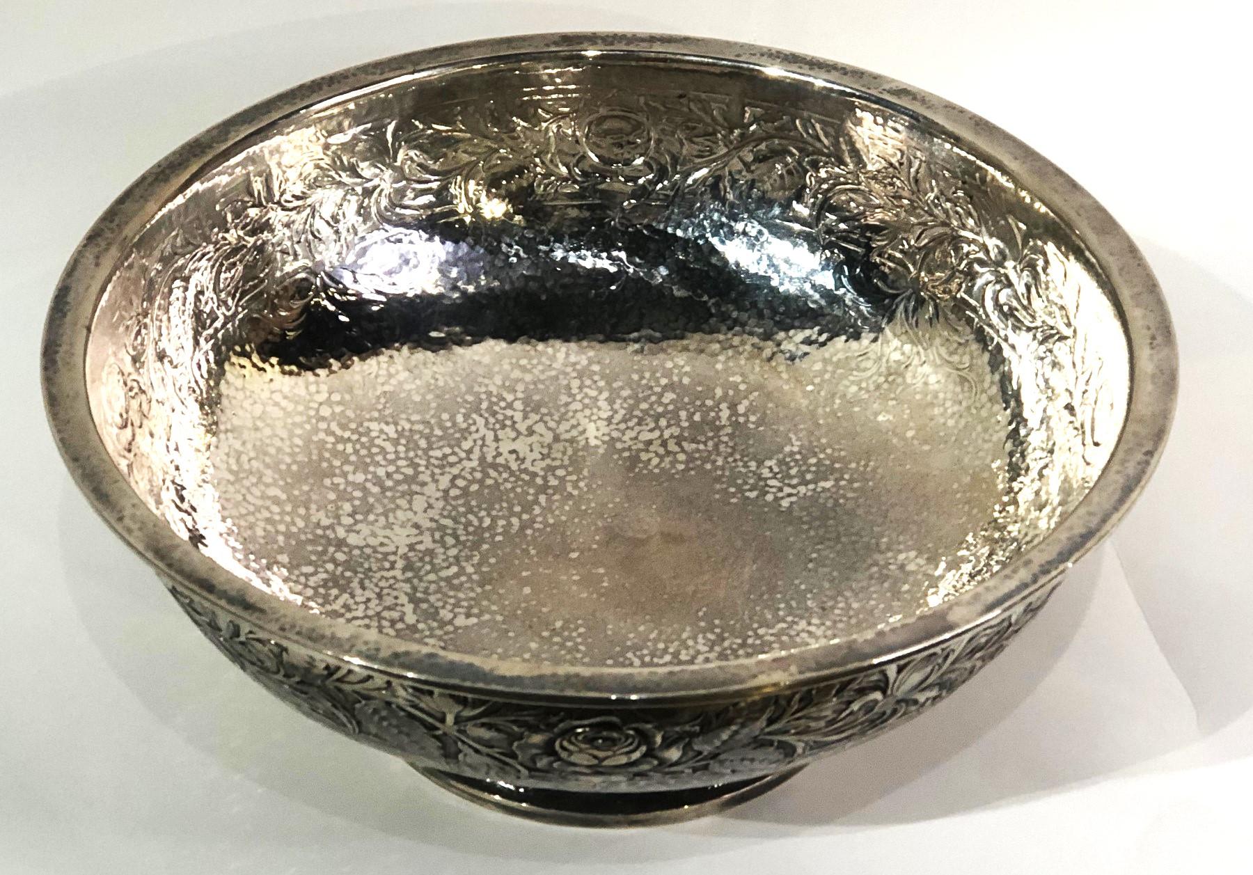 Early 20th Century Black, Starr & Frost, American Art Nouveau Sterling Silver Bowl, ca. 1900 For Sale