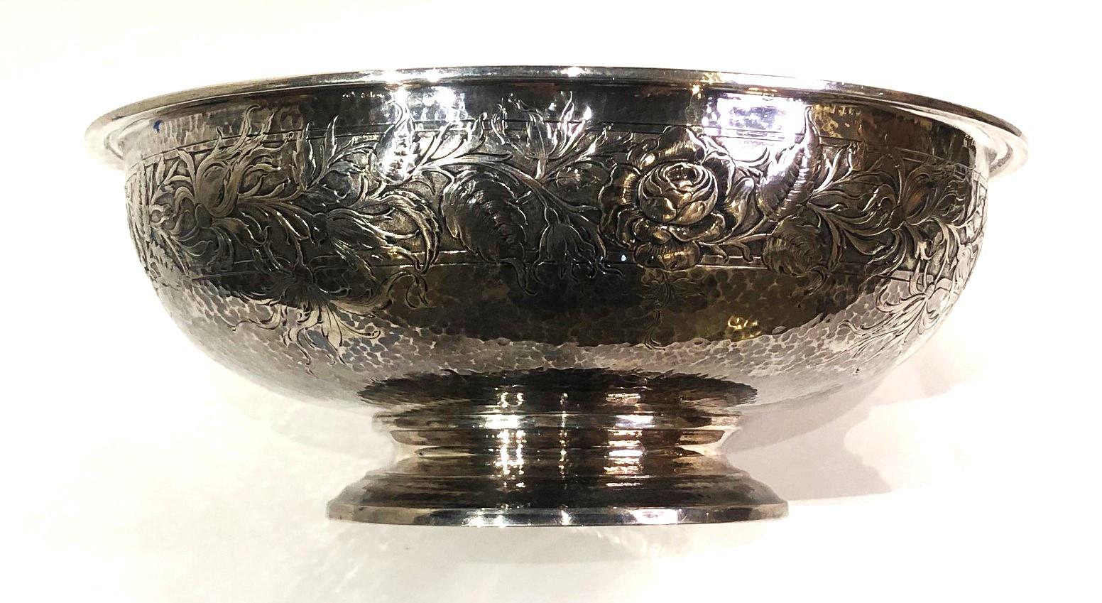 Black, Starr & Frost, American Art Nouveau Sterling Silver Bowl, ca. 1900 For Sale 1